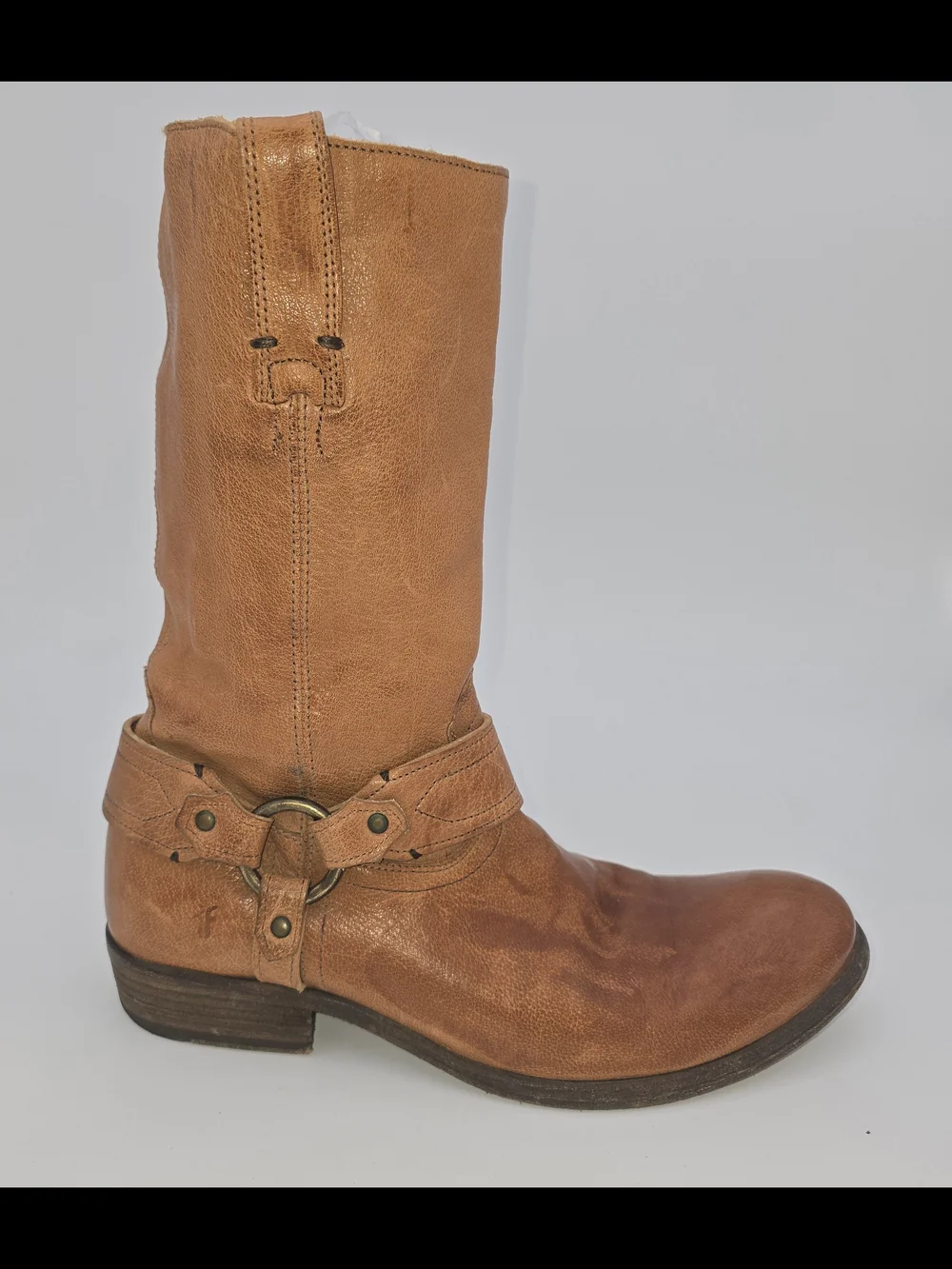 Mens Frye Carson Harness Boots 9.5 D Brown